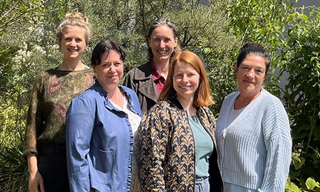 Von links: Elisa Schwis, Bianca Mewes, Anja Schmalfuß, Sandra Bramekamp, Katrin Gutsch (c) Julie Mrosla